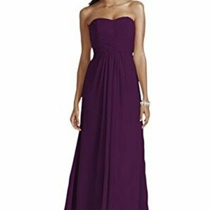 David's bridal bridesmaid dress plum color sz 12